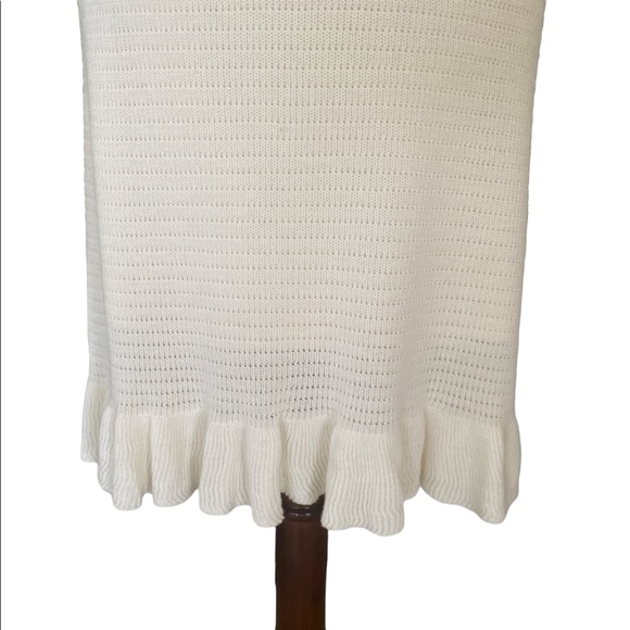 NWT House of Harlow 1960 Flutter Sleeve Scoop Neck Knit Sweater Midi Dress - L - Picture 9 of 14